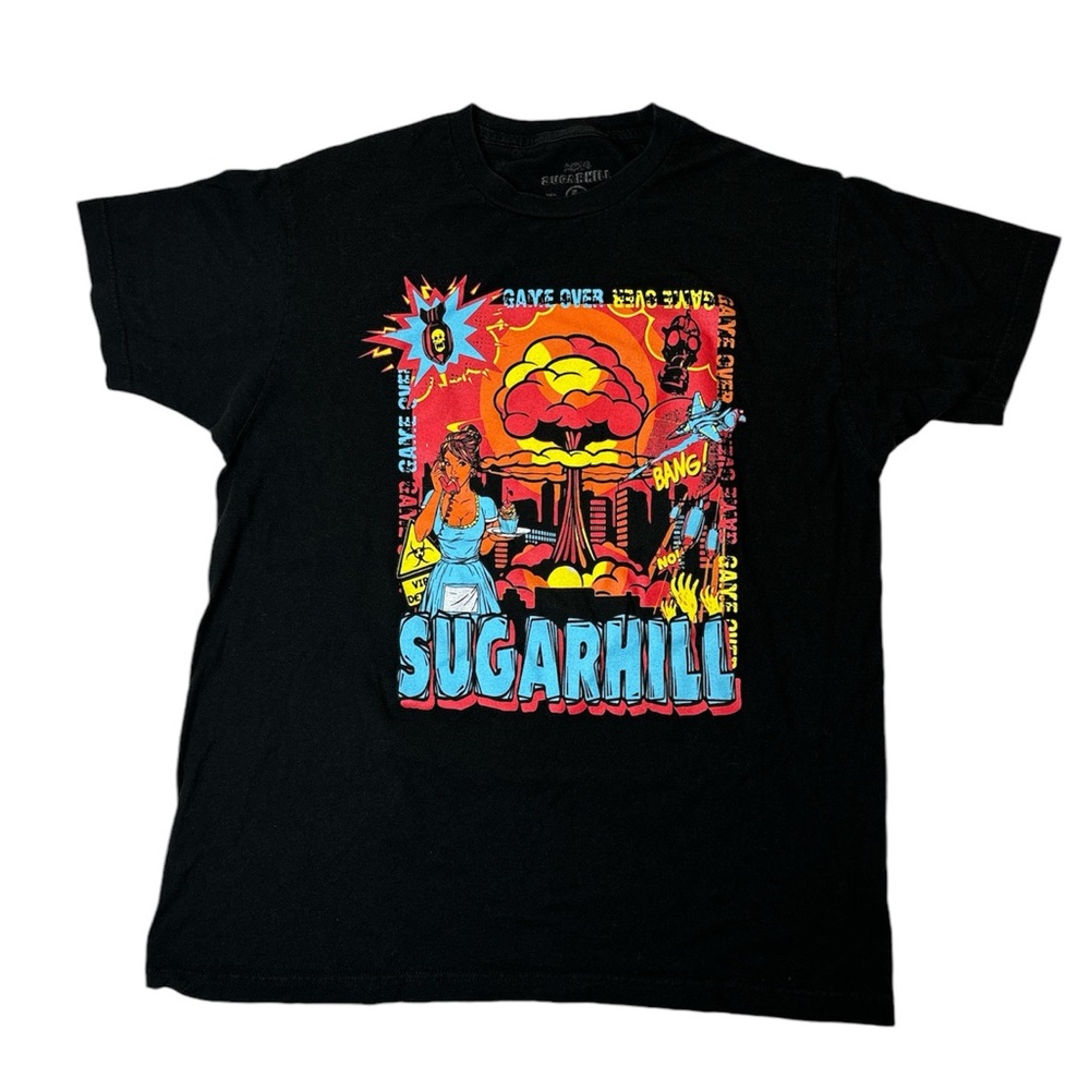 Sugarhill Men’s Game Over No Bad Trips Graphic Black T-Shirt Size L